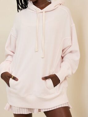 Aerie Travel Hoodie Sweatshirt in Pink Petal Size Medium NWT